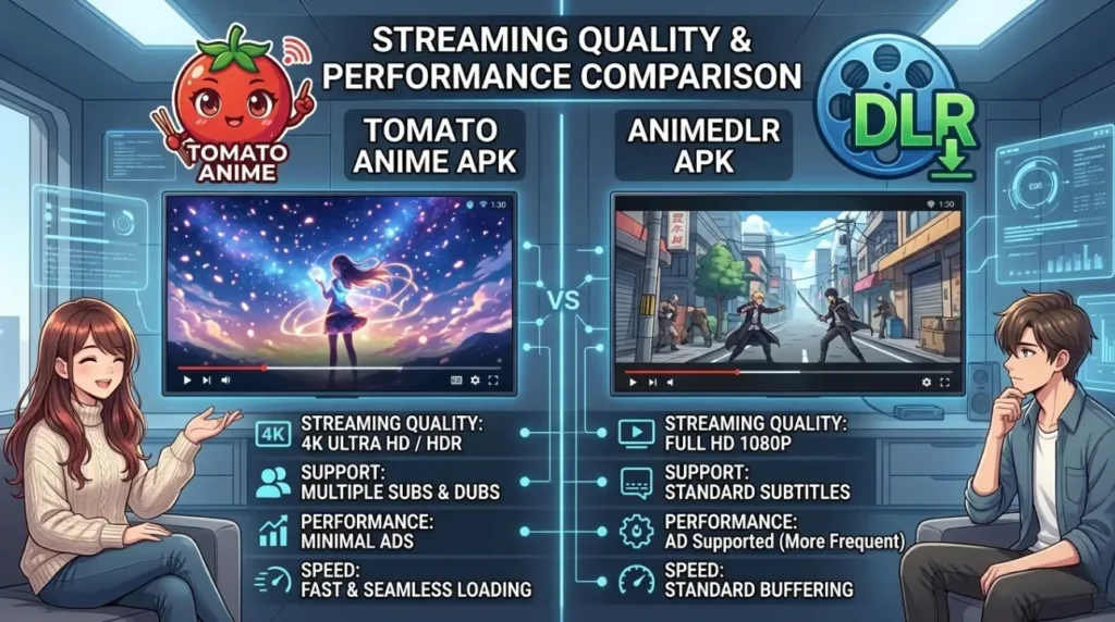 Streaming Quality and Performance Comparison